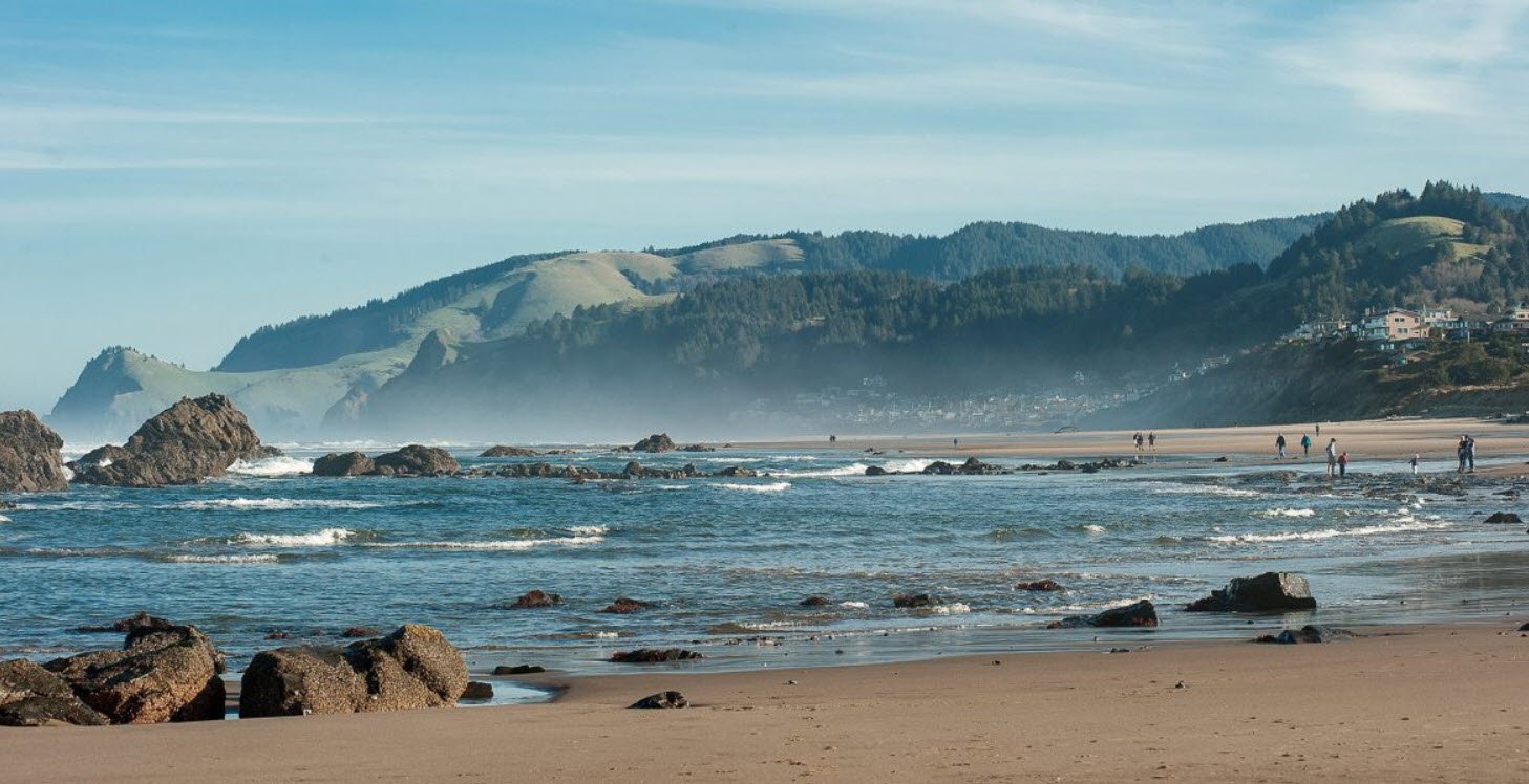 Lincoln City Beach Access, Oregon, USA
